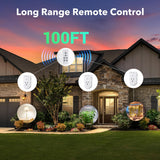 BN-LINK Wireless Remote Control Electrical Outlet Switch for Lights, Fans, Christmas Lights, Small Appliance, Long Range White (Learning Code, 3Rx-1Tx) 1200W/10A