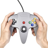 KIWITATA Classic N64 Controller, Retro N64 Wired Remote Joystick Gamepad Controller Compatible with N64 Video Game System Console Gray