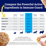 PetHeal Immune Guard - Advanced Support for Dogs with Cancer- Natural Ingredients - Peanut Butter Flavor - APRX. 55 Soft Chews