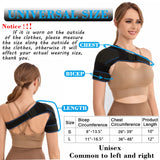 VISKONDA Shoulder Brace - Support and Compression Sleeve,Rotator Cuff Shoulder Brace for Men&Women,for AC Joint Pain Relief,Arm Stability,Injuries&Tears,Bursitis,Swelling,Tendonitis(Small)