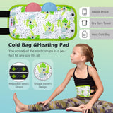 Pedobi 2 Pack Castor Oil Pack Wrap for Kids, Reusable Organic Cotton Castor Oil Pad Compress Relieve Stomach Discomfort Liver Detox with Adjustable Strap Anti Oil Leak