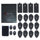 Reusable Electrode Pads for TENS EMS Unit, 20 Replacement Premium Pads and 1 Plastic Holder, Gray