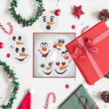 8 Pcs Christmas Snowman Face Diamond Coasters Kits Christmas Snowman Face DIY Coasters with Holder Holiday Xmas Holiday Diamond Coasters for Beginner Adult Winter Christmas Gift