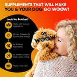 Dr Woow Probiotics for Dogs, Pet Dog Probiotics and Digestive Enzymes, Duck & Pumpkin Flavor Dog Probiotic Supplements, Dog Vitamins Dog Probiotic Chews and Prebiotics for Dogs, Dog Gas Relief
