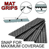 Medipaq Greatideas Non-Slip Mat and Rug Grippers - Stop Your Mats and Rugs from Slipping and Sliding! Black 4X Pack