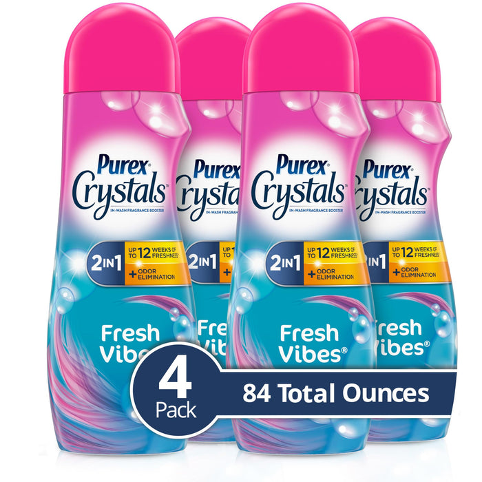 Purex Crystals in-Wash Fragrance and Scent Booster, Fresh Vibes, 21 Ounce, 4 Count