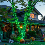 JMEXSUSS 250 LED Green Halloween Lights: 91.5ft Green String Lights Outdoor Waterproof - 8 Lighting Modes Connectable Christmas Tree Lights