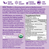 XPRS Nutra Organic Milk Thistle Seed Powder - Premium Milk Thistle Powder Rich in Silymarin and Antioxidants - Milk Thistle Seeds Support Liver Health - Vegan Friendly Milk Thistle Organic (16 Ounce)