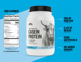 Levels 100% Micellar Casein Protein, Hormone Free, Unflavored 2LB