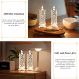 SupBri LED Candles, 4Pack Battery Operated Candles with Rose Light Halo, Romantic Flameless Pillar Candles for Valentines Proposal Anniversary Wedding Christmas Decorations(White, D 2.5" x H 7.2")