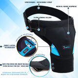 Shoulder Brace for Women and Men - Support for Torn Rotator Cuff, AC Joint Pain Relief and Dislocated Shoulder. Compression Sleeve, Arm Immobilizer Wrap, Stability Strap + Free Extension, Left-Right.