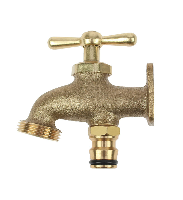 Darlac Take Anywhere Outside Tap - Solid Brass Outdoor Tap Compatible with Hose Fittings - Ideal Garden Tap for Allotments, Sables and Builder Yards - No Plumbing Required