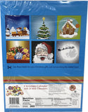 24 Chocolate days to Christmas Advent Calendar (Pack of 3) with By The Cup Christmas Stickers