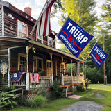 ERT Donald Trump 2024 Flag Double Sided 3 Ply 3X5 Foot No More Bullshit Keep America Great Flag President Flags with Brass Grommets MAGA