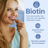 786 Biotin Boost Vitamins - Halal Gummy Vitamins for Hair, Skin & Nails - Vegan, Gluten-Free, 10,000mcg Per Serving [Highest Potency]