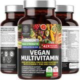 N1N Premium Plant Based Multivitamin [86 Powerful Ingredients] Men & Women Daily Multivitamins with Raw Veggies and Fruits, Probiotics, Alfalfa, Echinacea, Spirulina and Digestive Enzymes, 90 Tablets