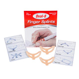3-Point Products Oval-8 Finger Splints, Support and Protection for Arthritis, Trigger Finger or Thumb, and Other Finger Conditions, 3-Pack, Size 6