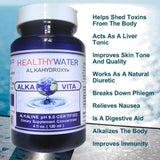 Alkaline Water Healthy Antioxidant Immunity System Booster Concentrate Family Size Makes 25 Gallons Real pH 9.0 University Certified