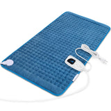 Heating Pad-Electric Heating Pads for Back,Neck,Abdomen,Moist Heated Pad for Shoulder,Knee,Hot Pad for Arms and Legs,Dry&Moist Heat & Auto Shut Off(Blue, 33''×17'')