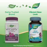 Nature's Way Milk Thistle Premium Blend 80% Silymarin per serving Non-GMO 120 Capsules