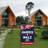 Double Sided Kamala Harris Waltz 2024 Garden Flag Kamala Harris 2024 for President Garden Flags 3Ply 12x18Inch Harris Waltz for the People Flag for Garden Yard Decor