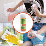 Kitchen + Home Paper Towel Alternative – Heavy Duty Washable Reusable Rayon Towels Made From Bamboo - One roll replaces 6 months of towels! 2 Pack