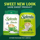 SPLENDA Stevia Zero Calorie Sweetener, Plant Based Sugar Substitute Granulated Powder, 19 oz Jar