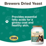 NaturVet Brewer’s Dried Yeast Pet Supplement with Garlic Flavoring – Includes B-Complex Vitamins, Omega-3, 6, & 9 Fatty Acids – Helps Support Glossy Coat, Healthy Skin for Dogs, Cats 5000 Ct.