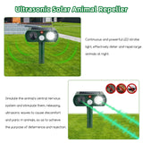 2024 Upgraded Ultrasonic Animal Repellent,Cat Repellent Outdoor Solar Animal Repeller with Motion Sensor Strobe Light Deer Repellent Raccoon Repellent Coyote Deterrent Skunk Repellent for Yard,2 Pack