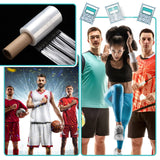 Wrap Plastic Film with Handle Plastic Bags for Ice Tattoo Plastic Wrap Suitable for Athletic Trainers to Hold Ice Packs in Place for Moving Supplies Stretch Wrap Shrink Wrap (5 Inch x 1000 Ft)
