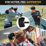 CAMBIVO Elbow Brace Set, 2Pcs Elbow Sleeves & 1Pcs Tennis Elbow Brace for Women and Men, Adjustable Elbow Strap for Tennis & Golfer's Elbow, Pain Relief, Arthritis, Workout, Weightlifting, Daily Use