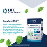 Life Extension Comfort MAX – Honokiol and Pea Supplement for Inflammation Management, Nerve Support and Discomfort Relief – Gluten-Free, Non-GMO, Vegetarian - 30 AM and 30 PM Tablets