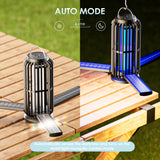 TIENBE Solar Bug Zapper, 4200V Mosquito Zapper, 3600mAh Rechargeable Bug Zapper, Cordless & Waterproof Electric Insect Zapper, Outdoor Fly Zapper with 3 Modes Light, for Home, Patio, Backyard, Garden