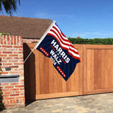 Kamala Harris Waltz 2024 Flag Kamala Harris Waltz for the People Flag Kamala Harris for President Flag 3x5Ft Patriotic Flag for Indoor House Yard Decor