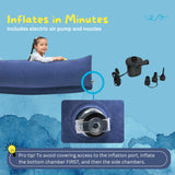 Ted Kangaroo Sensory Chair for Kids — Inflatable Peapod for Children, includes Electric Air Pump