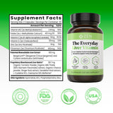 Zen Nutrients The Everyday Liver Vitamin – 60 Capsules – Organic Milk Thistle, Dandelion Root, Artichoke Extract – Non-GMO, Gluten-Free Supplement