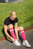 Relaxsan Sport 803 (Fuchsia/Pink, L) Sport Calf Compression Sleeves Unisex Men Women