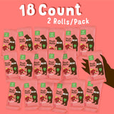 BEAR Real Fruit Snack Rolls - Gluten Free, Vegan, and Non-GMO - Strawberry – Healthy School And Lunch Snacks For Kids And Adults, 0.7 Ounce (Pack of 18)