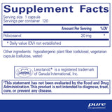 Pure Encapsulations Policosanol 20 mg | Hypoallergenic Supplement Supports Healthy Lipid Metabolism and Cardiovascular Function | 120 Capsules