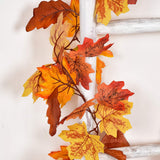 DearHouse 2 Pack Fall Garland Maple Leaf, 5.9Ft/Piece Hanging Vine Garland Artificial Autumn Foliage Garland Thanksgiving Decor for Home Wedding Fireplace Party Christmas (Yellow)