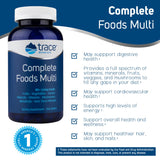 Trace Minerals | Complete Foods Multi | Multi-Vitamin Supports Energy, Overall Health, Digestion, Packed with 80+ Living Foods | All Natural, Gluten Free | 240 Tablets