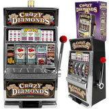 TRADEMARK POKER Slot Machine– Las Vegas Slot Machine with Casino Sounds, Flashing Lights, and Chrome Trim – Accepts 98% of World Coins