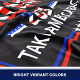 Trump 2024 Flag 3x5 Ft - 3 Ply Trump Flag 2024 Double Sided - Take America Back Flag - Bright Vivid Colors Donald Trump Flags 3x5 Outdoor - Indoor Outdoor Trump Banner - Trump Merchandise 2024