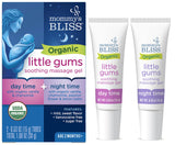 Mommy's Bliss Organic Little Gums Soothing Massage Gel Day and Night Combo, Great for Teething Babies, Age 2 Months+, Sugar Free, Mild & Sweet Flavor, 2 - 0.53 Oz Tubes (Pack of 1)