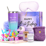 Healemo Happy Birthday Gifts for Women - Birthday Gift Baskets for Women Friendship Sister Girlfriend Mom, Bath Relaxing Spa Presents Set for Woman, Unique Gifts Box for Women Who Have Everything