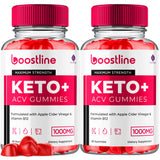 (2 Pack) Boostline Keto ACV Gummies Advanced Formula, Boostline Keto+ ACV Gummies Apple Cider Vinegar 1000MG Vitamin Supplement, Boost Line Keto+ACV Gummies Folate Vitamin B12 Beet Root (120 Gummies)