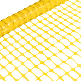 BOEN 4' x 50' Yellow Temporary Fencing, Mesh Snow Fence, Plastic, Safety Garden Netting, above Ground Barrier, for Deer, Kids, Swimming Pool, Silt, Lawn, Rabbits, Poultry, Dogs