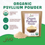 Jiva Organics Psyllium Husk Powder 1.75 LB Bulk Bag - Easy Mixing Fiber, Unflavored, Fine Ground, Non GMO Pure - Keto Friendly