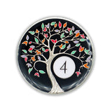 4 Year Sobriety Chip | Tree of Life AA Coin Token Medallion with Glow in The Dark Recovery Anniversary