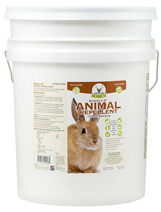 Concentrated Animal Repellent - Bobbex | Outdoor Rabbit, Squirrel, and Chipmunk Repeller Concentrate (5 gal.) WW-RDIZ-32JG